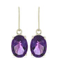 Goldohrringe mit marokkanischem Amethyst