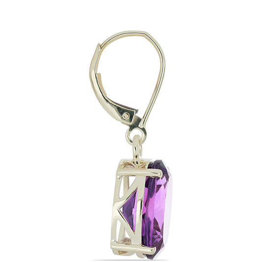 Goldohrringe mit marokkanischem Amethyst