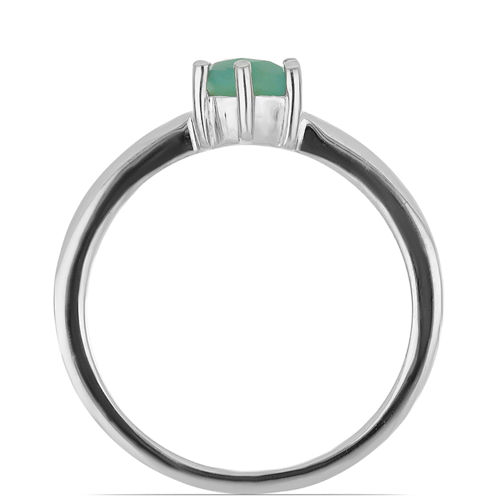 Silberring mit Grandidierit aus Anosy 3 