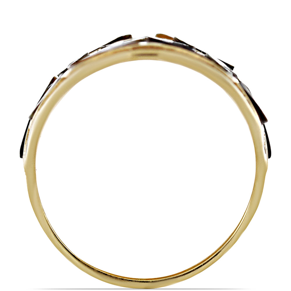 Goldplattierter Silberring mit Paua Muschel 2 