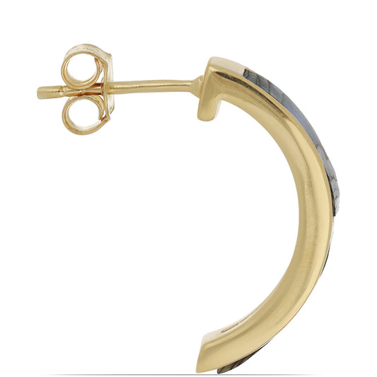Goldplattierte Silberohrringe mit Paua Muschel