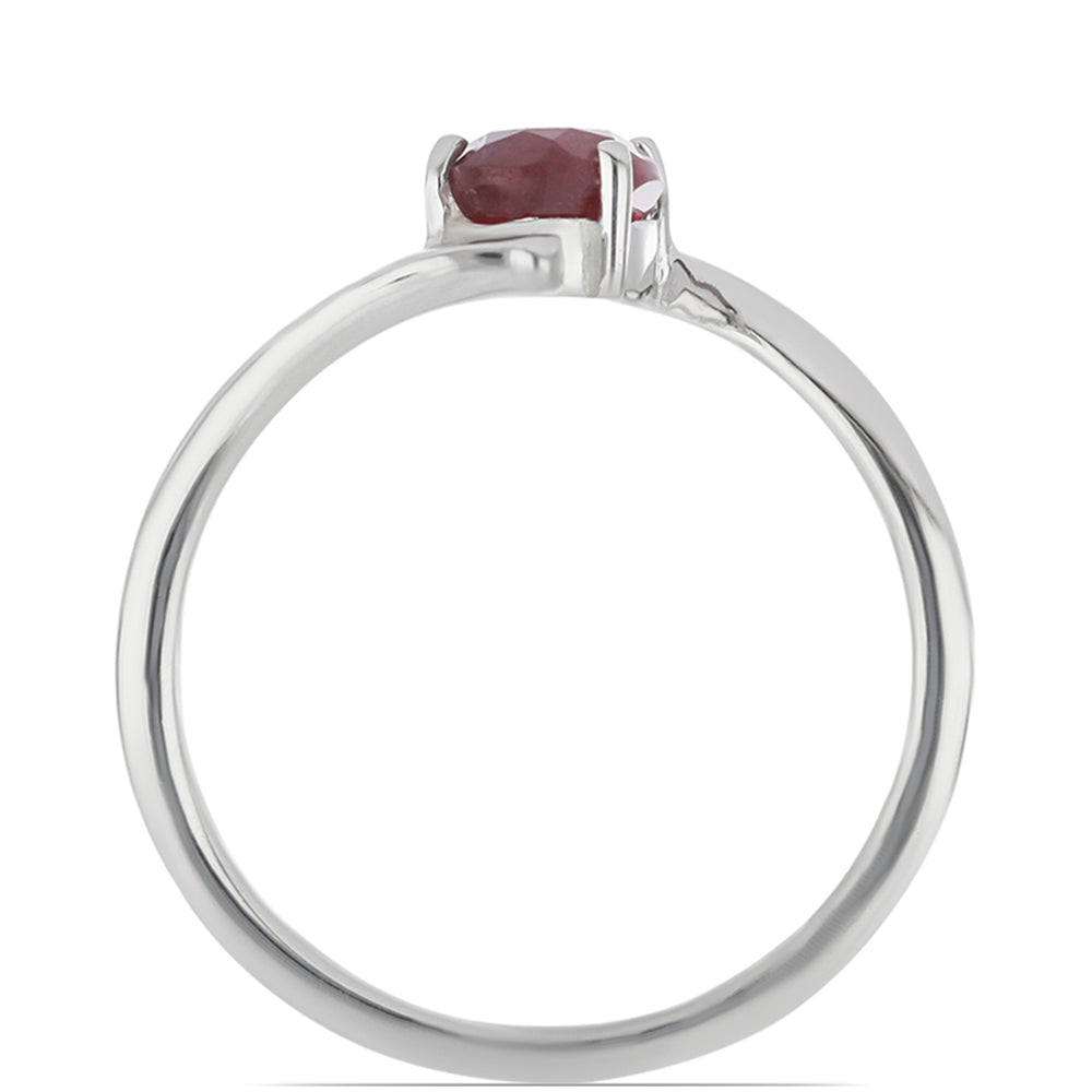 Silberring mit Rubin aus Madagaskar 2 