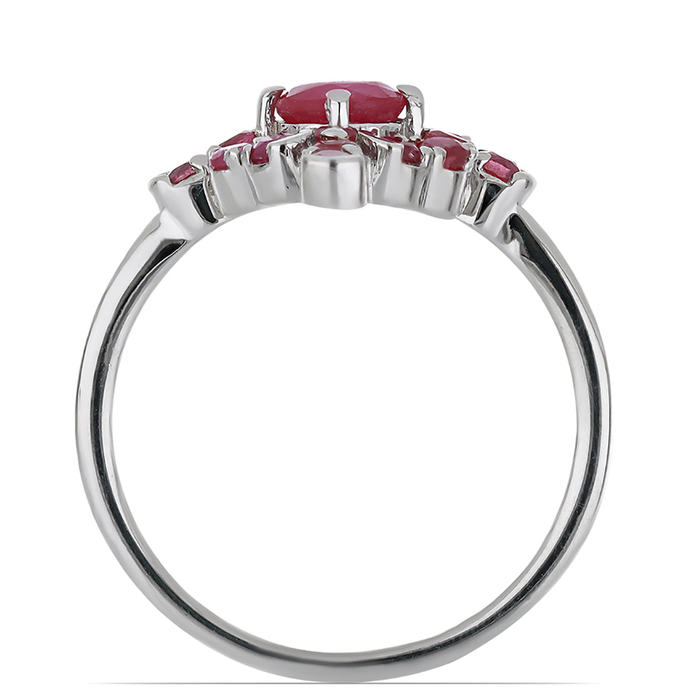 Silberring mit Rubin aus Madagaskar 2 