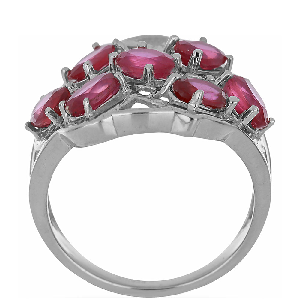 Silberring mit Rubin aus Madagaskar 2 