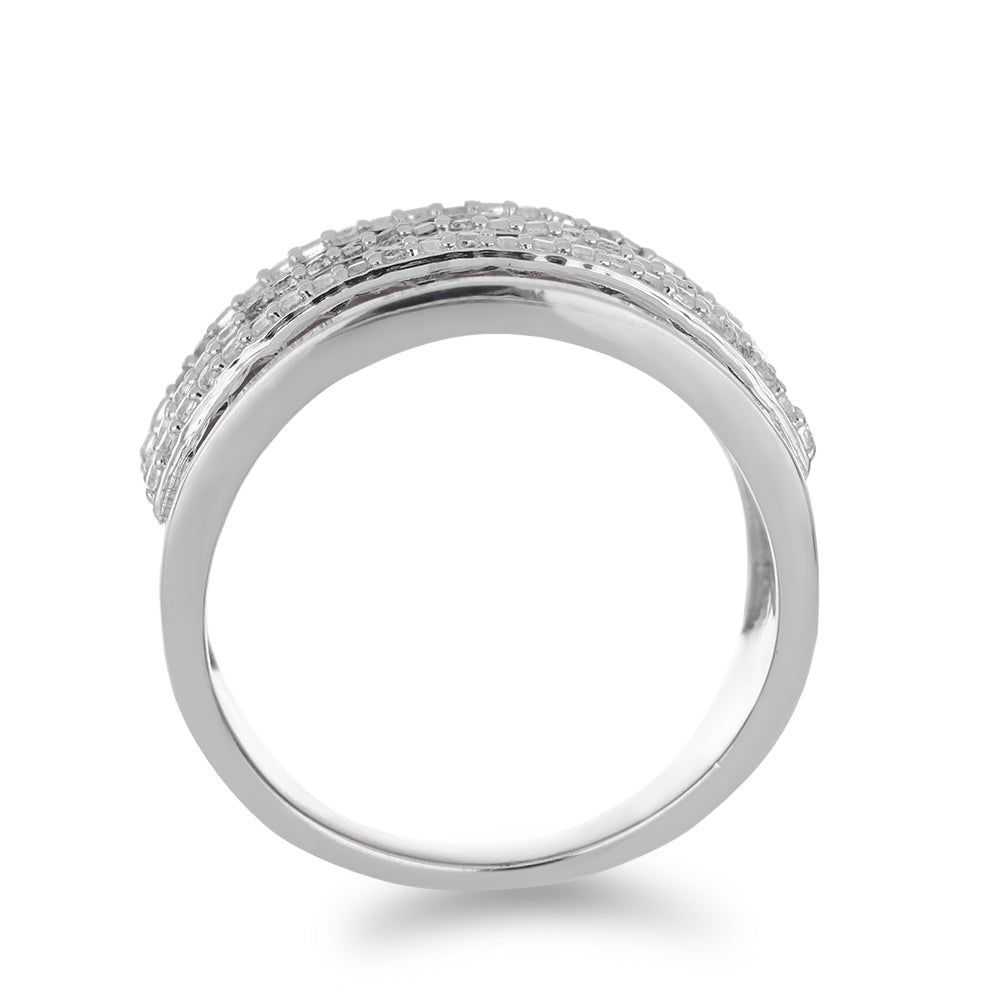 Silberring mit Rubin aus Madagaskar und weißem Topas 2 