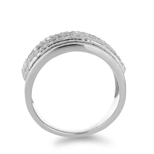 Silberring mit Rubin aus Madagaskar und weißem Topas