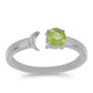 Silberring mit Peridot aus Changbai