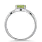 Silberring mit Peridot aus Changbai