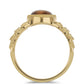 Goldplattierter Silberring mit Tigerauge aus Mount Brockman