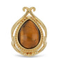 Goldplattierter Silberring mit Tigerauge aus Mount Brockman