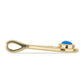 Goldplattierter Silberanhänger mit blauem äthiopischem Opal aus Lega Dembi