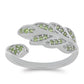 Silberring mit Peridot aus Changbai