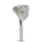 Silberring mit Peridot aus Changbai