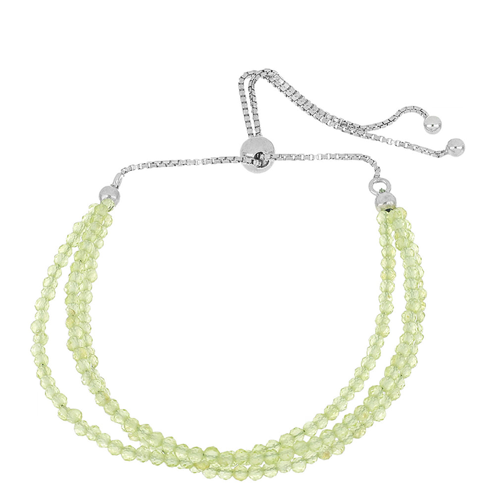 Silberarmband mit Peridot aus Changbai