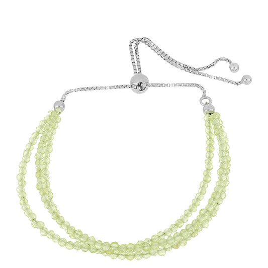 Silberarmband mit Peridot aus Changbai