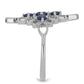 Silberring mit australischem blauem Saphir