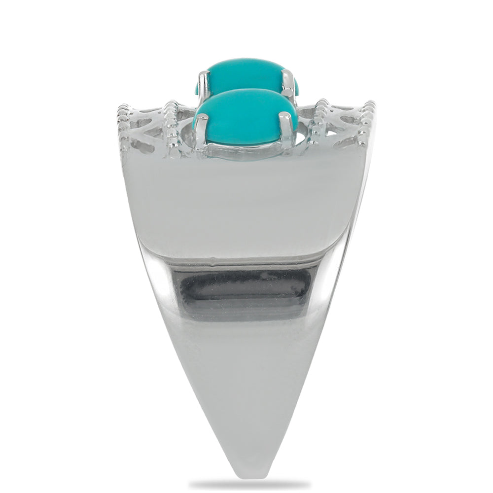 Silberring mit Dornröschen Türkis 4 