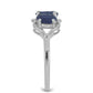 Silberring mit australischem blauem Saphir