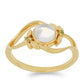 Goldplattierter Silberring mit Regenbogenmondstein und Peridot aus Changbai
