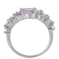 Silberring mit Rose De France Amethyst