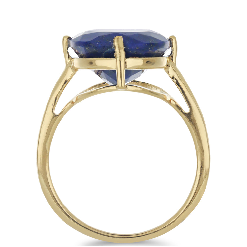 Goldplattierter Silberring mit Lapislazuli aus Badakhshan 2 