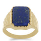Goldplattierter Silberring mit Lapislazuli aus Badakhshan