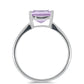 Silberring mit Rose De France Amethyst