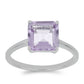 Silberring mit Rose De France Amethyst