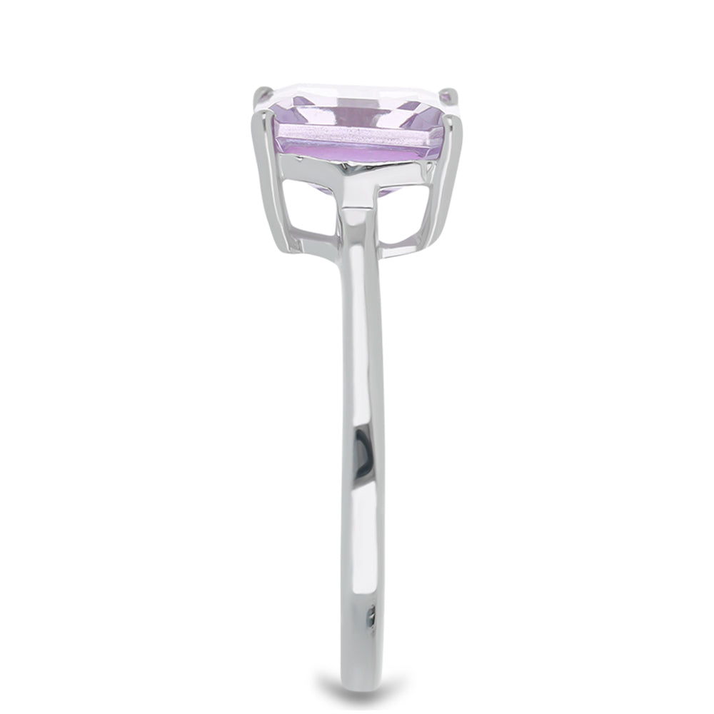 Silberring mit Rose De France Amethyst