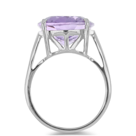 Silberring mit Rose De France Amethyst