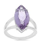 Silberring mit Rose De France Amethyst