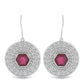 Silberohrringe mit Rubin aus Madagaskar