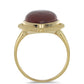 Goldplattierter Silberring mit rotem Jaspis
