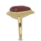 Goldplattierter Silberring mit rotem Jaspis
