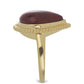 Goldplattierter Silberring mit rotem Jaspis
