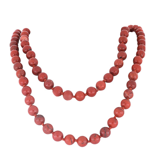 Nugget Halskette mit rotem Jaspis