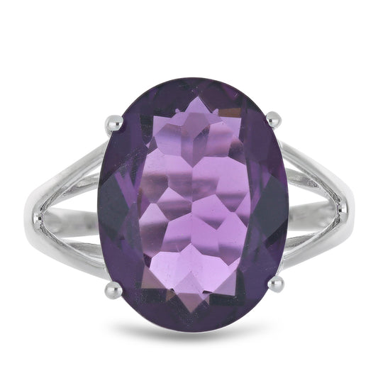 Silberring mit marokkanischem Amethyst