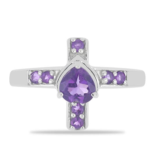 Silberring mit marokkanischem Amethyst