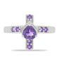 Silberring mit marokkanischem Amethyst