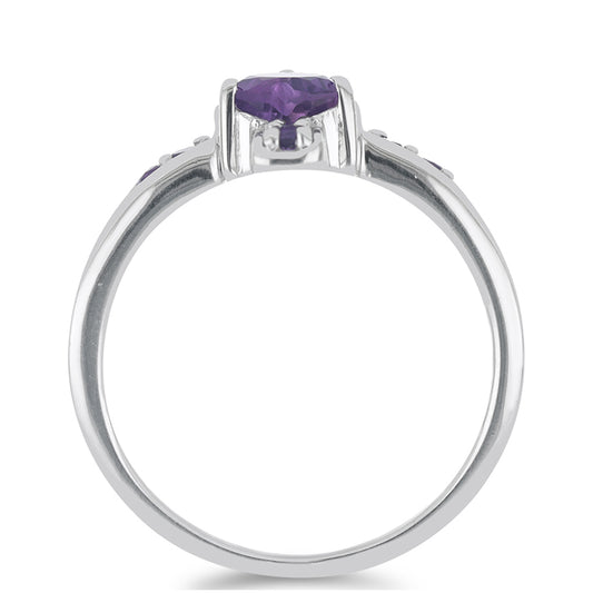 Silberring mit marokkanischem Amethyst