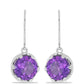 Silberohrringe mit marokkanischem Amethyst