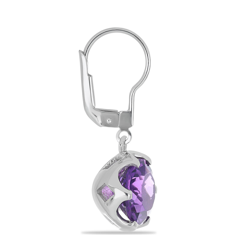 Silberohrringe mit marokkanischem Amethyst 2 