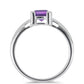 Silberring mit marokkanischem Amethyst