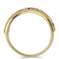 Goldplattierter Silberring mit Regenbogensaphir