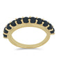 Goldplattierter Silberring mit schwarzem Onyx