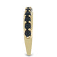 Goldplattierter Silberring mit schwarzem Onyx