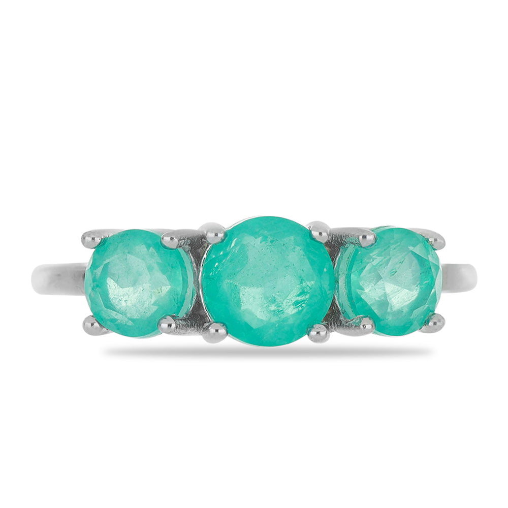 Silberring mit Paraiba Quarz 1 