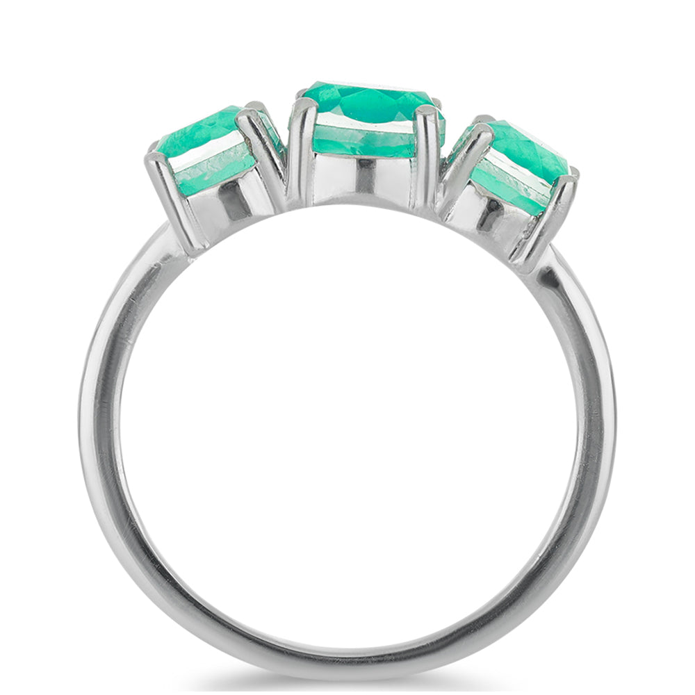 Silberring mit Paraiba Quarz 2 