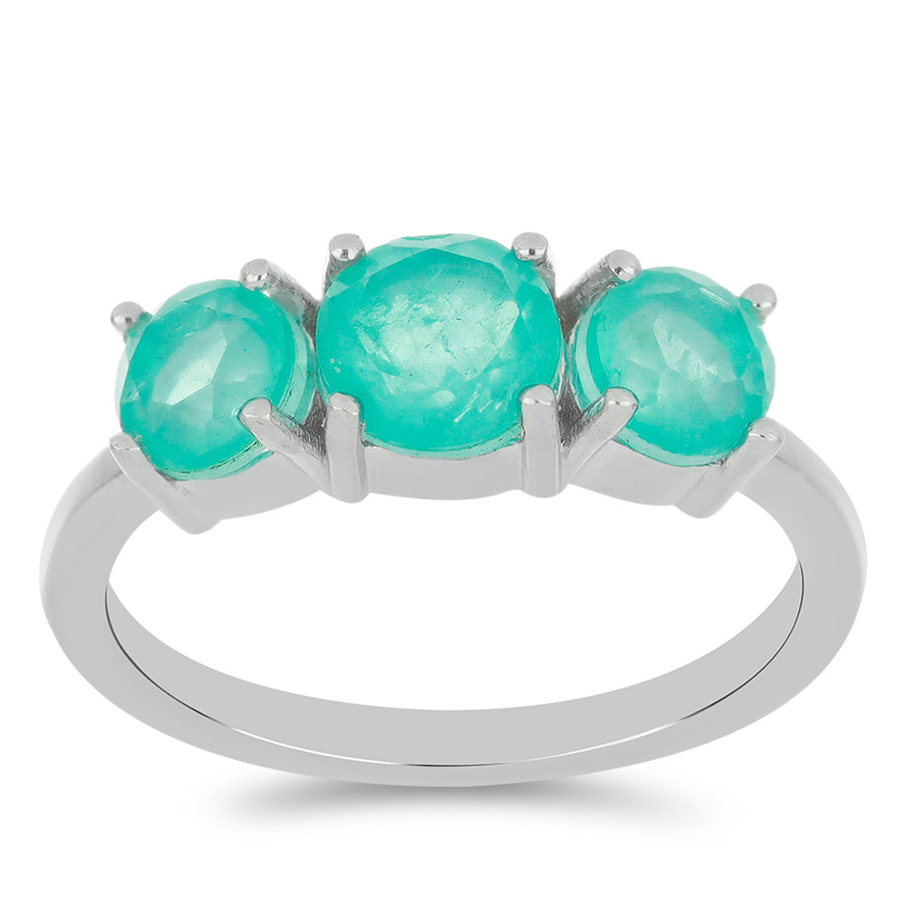 Silberring mit Paraiba Quarz 3 