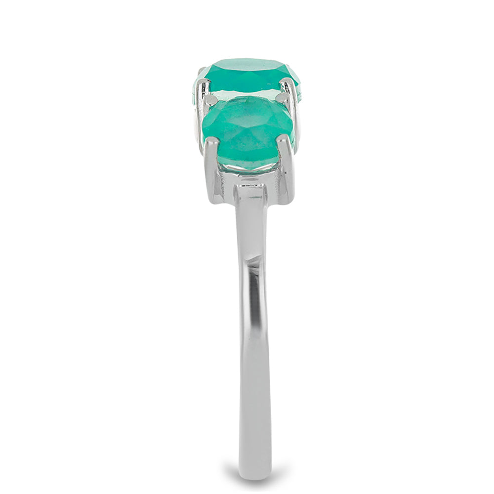 Silberring mit Paraiba Quarz